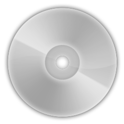 Greyscale Disc Icon 256x256 png